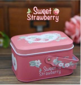 Pink Sugar Candy Tin Box