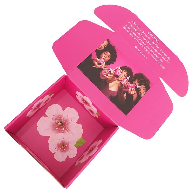 Factory Customized Double Side Printed Gift Mailer Packaging Cardboard Corrugated Paper Carton Box
