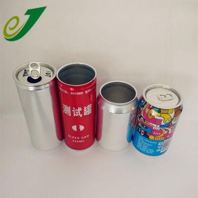 Sleek 250 Ml 330 Ml Soft Drink Tin Can for Beverage Canning