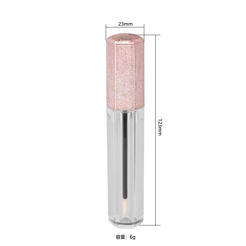 Wholesale Lip Gloss Tubes Custom Logo Light Pink Liptint Container Cosmetic Packaging Lip Gloss Tubes