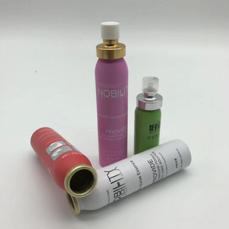 10ml 15ml 20ml Aluminum Aerosol Cans with Pump Sprayer and Plastic Cap for Delay Spray Medical Spray