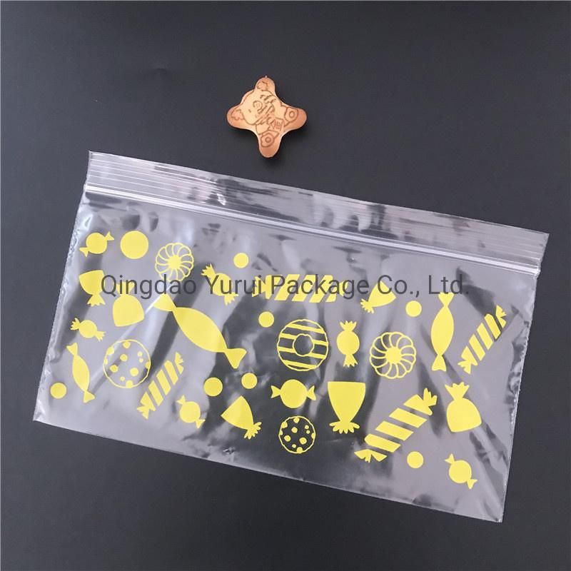 LDPE Reclosable Snack Food Packaging Zipper Bag in Color Box