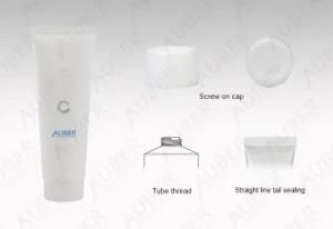 D40mm White Matte Holographic Plastic Squeeze Tube Plastic Tubes for Cosmetics