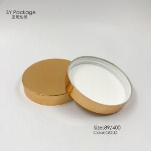 90mm UV Gold Plastic Screw Cap for Cosmetic Jar