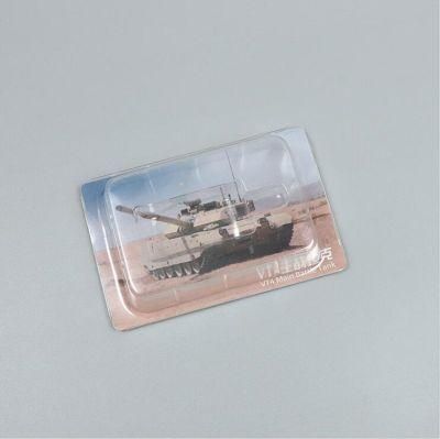 Blister Box Tray with Card Pet PVC Clear Inside Box Customized Card Toy Box