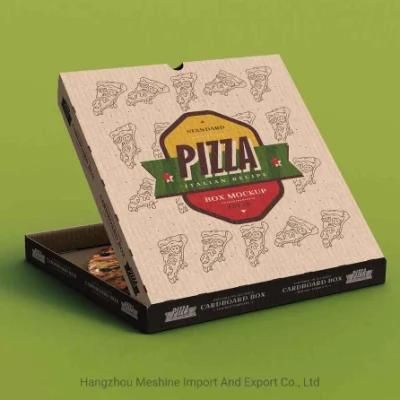 Custom Logo Cheap Paper Crepe Pizza Carton Box Corrugated