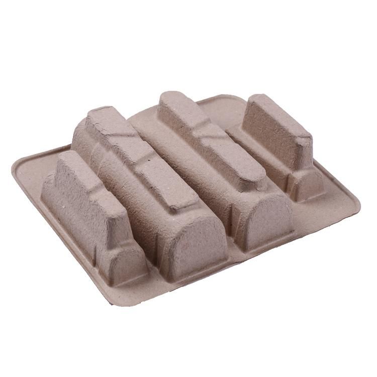 Custom Biodegradable Sugarcane Molded Pulp Paper Tray