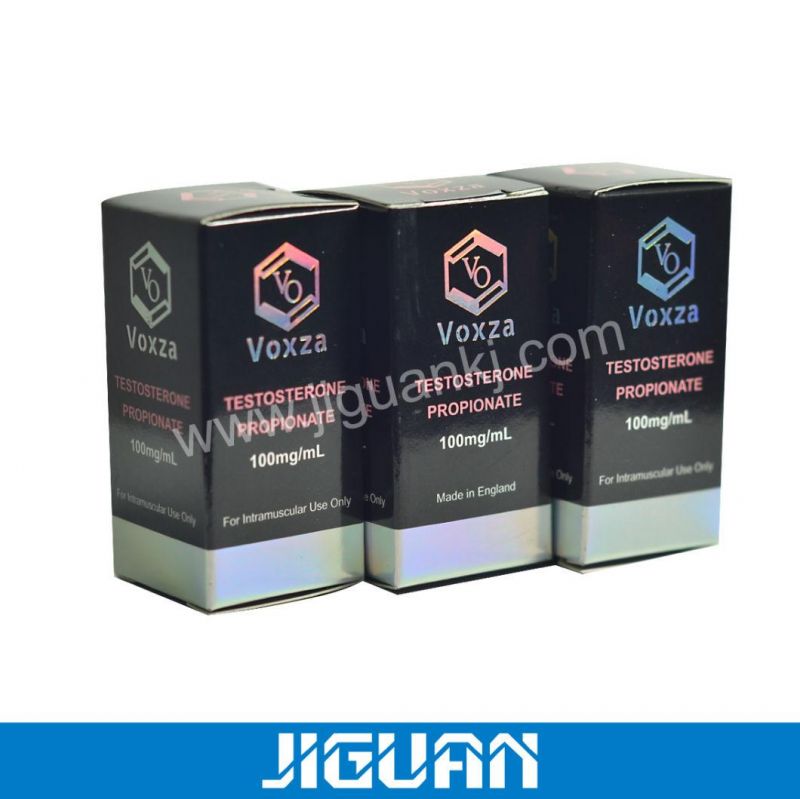 Custom Medicine Cardboard Packaging Holographic Steroids 15ml/30ml Bottle Paper Box 10ml Vial Label and 10ml Vial Small Paper Box Packaging for Injection