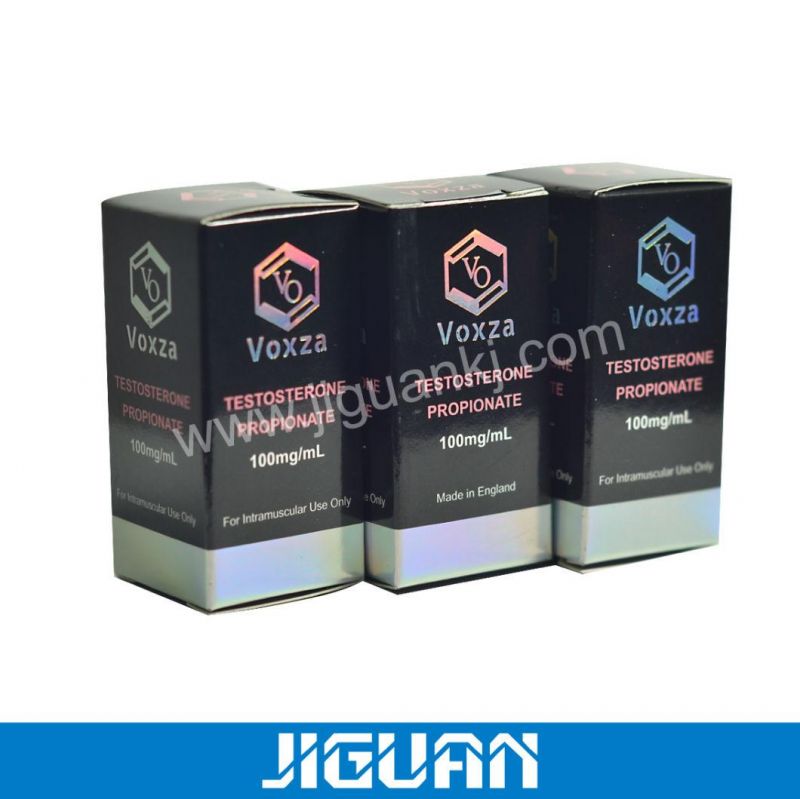 Custom Medicine Cardboard Packaging Holographic Steroids 15ml/30ml Bottle Paper Box 10ml Vial Label and 10ml Vial Small Paper Box Packaging for Injection