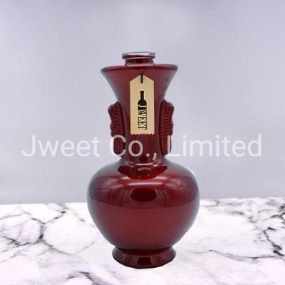 Custom Glass Whisky Bottle Paint Color Liquor Wine Whisky Bottle