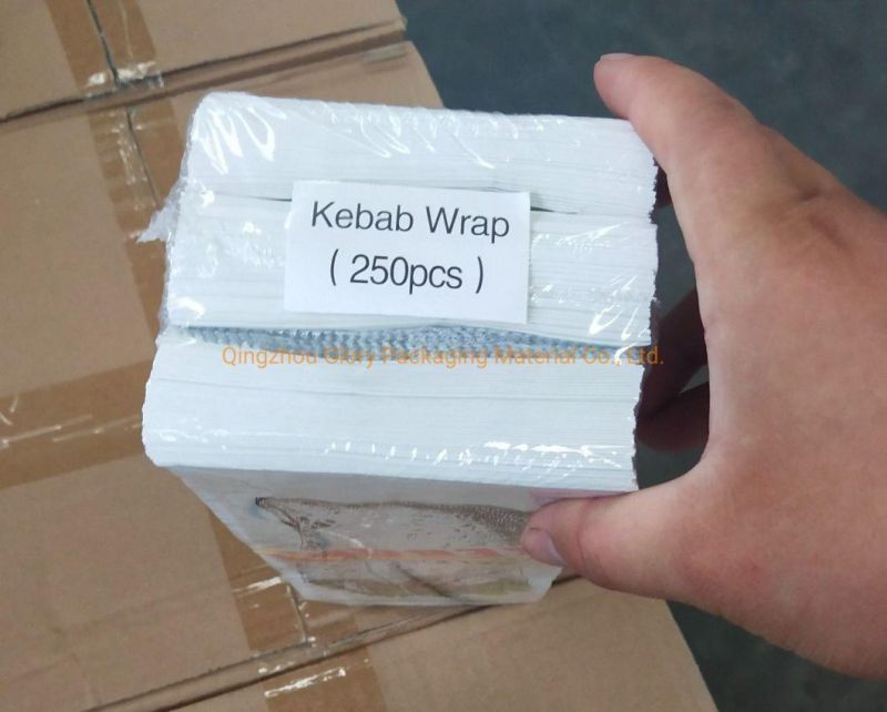 Aluminium Foil Lined Kebab Bag Printed Tasty Doner Kebab