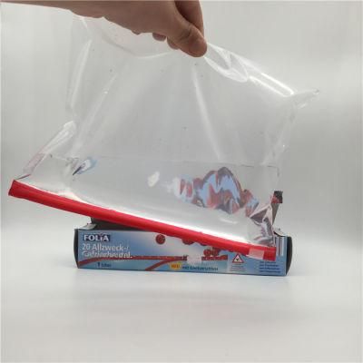Wholesale Transparent Customized Plastic Food Grade Reusable PE Ziplock Slider Zip Bag with Logo Printing