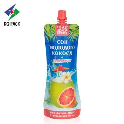 Special Shape Beverage Packaging Stand up Pouch with Spout