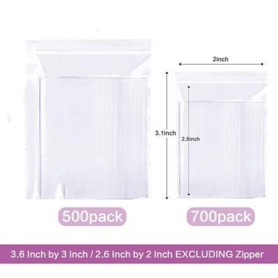 Ready to Ship Ziplock Clear Plastic Zipper Bags for Storage