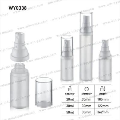 High Quality 15ml New Aluminium Silver Airless Pump Bottle for Cosmetic Lotion