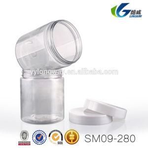 250g Cosmetic Pet Cream Jar, Canister Jar, Cheap Plastic Jar