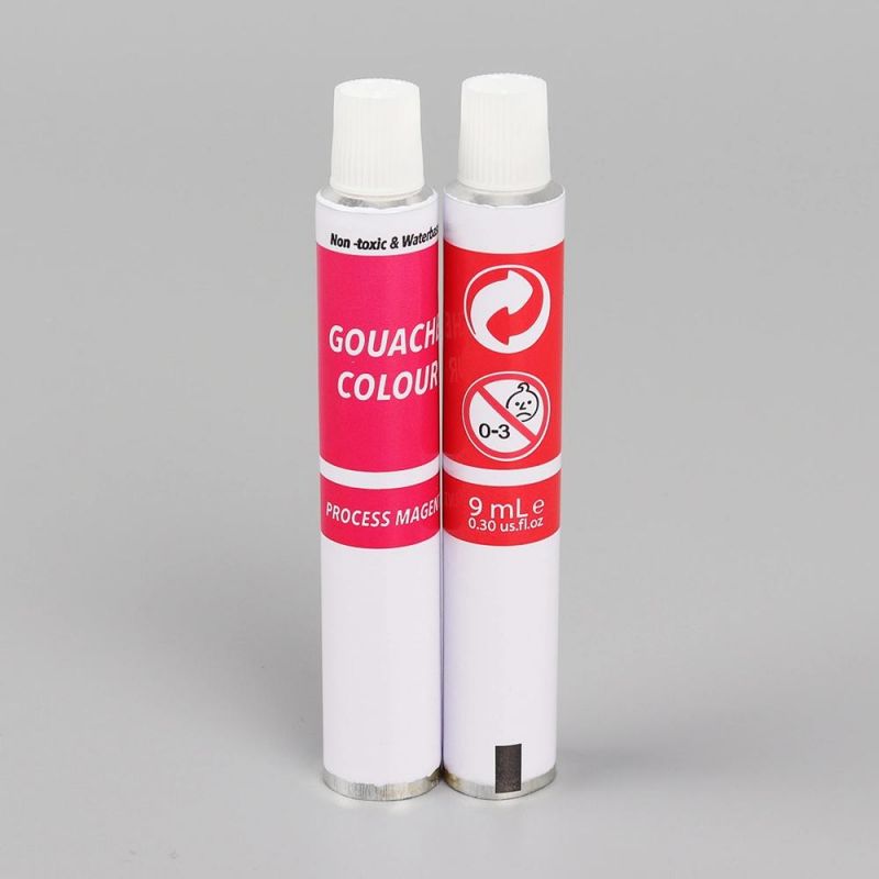 Customized Squeeze Tube Aluminum Empty High Quality Squeezed Color Paint Tubes