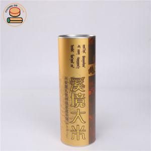 High Quality Factory Wholesale Long Round Paper Wine Packaging Tube Boxes with Metal Lid