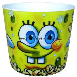 PP Single Wall 3D Lenticular Plastic Popcorn Box for Business Promotion