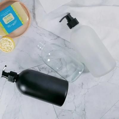 375ml 500ml Glass Shampoo Conditioner Bottle Liquid Hand Wash Soap Dispenser Pump Bottle in Bathroom Home Hotel