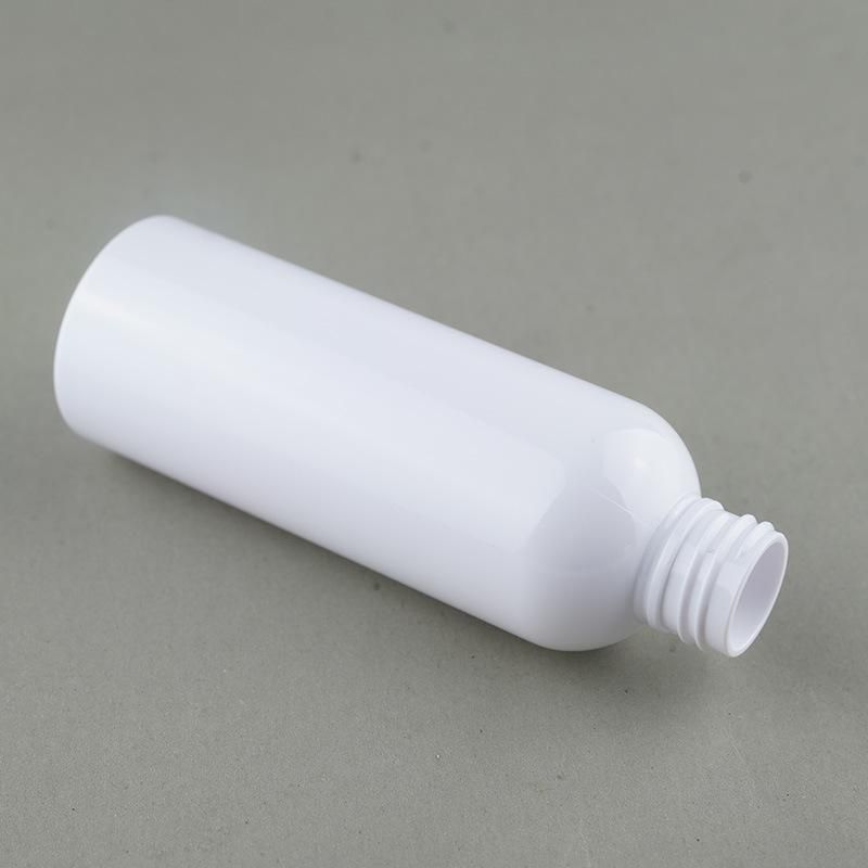 150ml 5 Oz White Pet Plastic Cosmo Round Spray Bottle with White Fine Mist Sprayer China Manufacturer