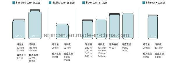 High Quality Soft Drinks Cans Aluminum Cans 330 Ml 500 Ml