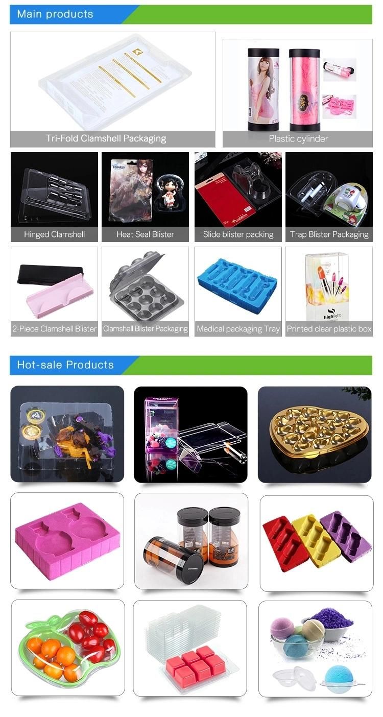 Color Print PP Pet PVC Transparent Plastic Folding Box Toy Packing Clear Gift Case