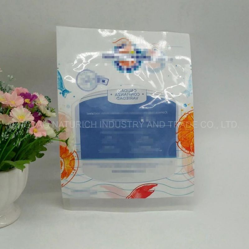 Fish and Shrimp Packing Bags Frozen Fish/Shrimp/Seafood Flexible Packaging Bag with High Barrier Seafood Packaging Bags