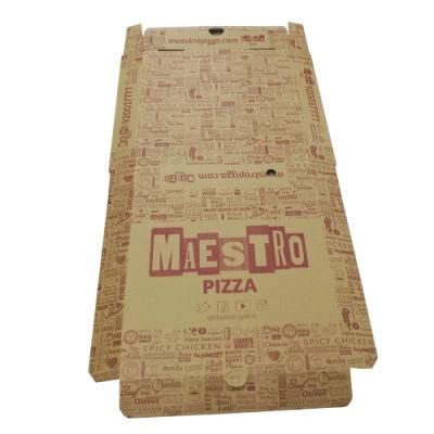 Eco-Friendly Cheap China Suppliers Brown Craft Pizza Box Plain Box