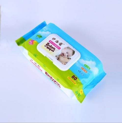 Custom-Made Pinted Baby Wipes Bag Removable Organ Bag with Lid Soft Wet Wipes Composite Transparent Plastic Bag