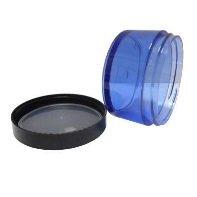 Black Cap Plastic Cream Jar for Skin Care