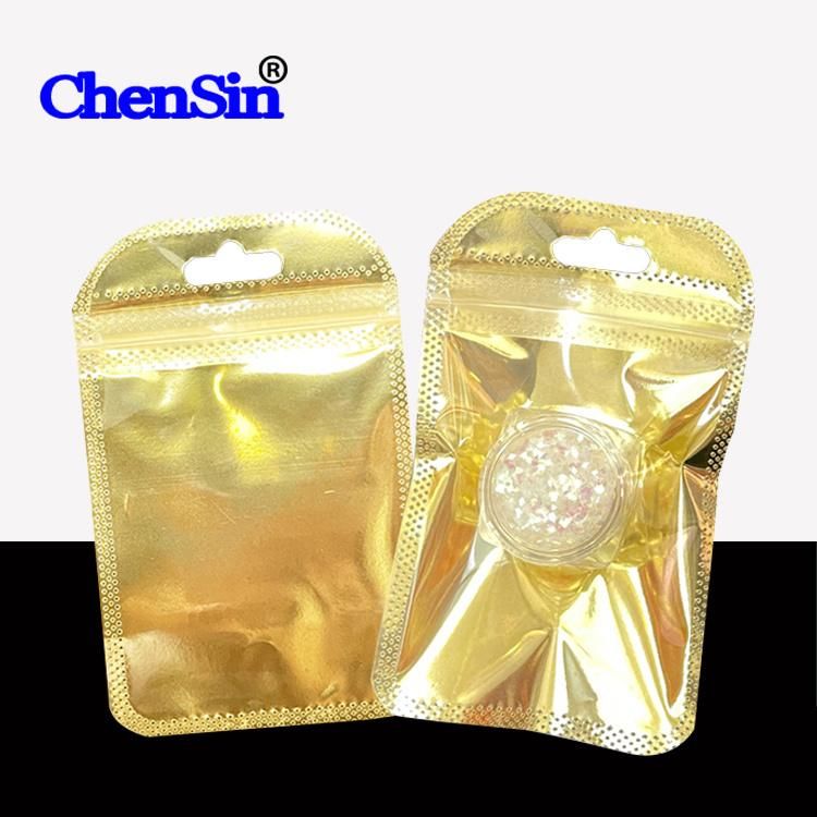 3-Sides Sealed Aluminum Foil Gift Accessories Packing Bag with Zipper