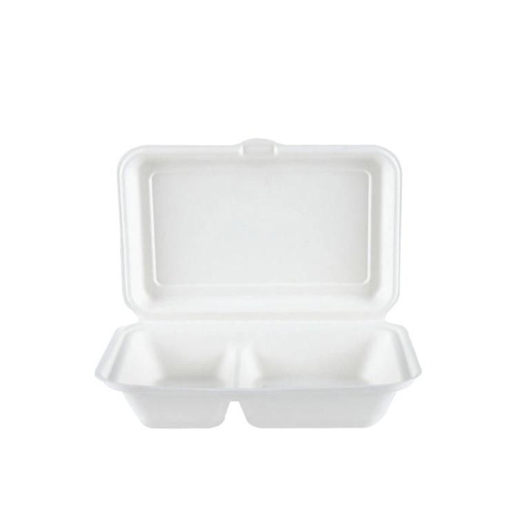 Sugarcane Bagasse Box Food Container to Go Tableware Biodegradable Tableware