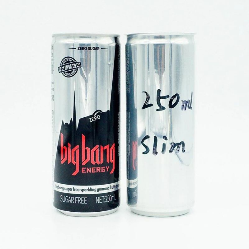 Slim 250ml Energy Drink Cans with 200 Ends