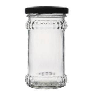 Essential Compact Empty Clear Round Reusable Glass Food Jar 100ml 250ml 500ml