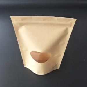 M-Star Packaging Portable Coffee Zip Bag Compost Bio Degradable Zip Bag Craft Paper Bags Supplier