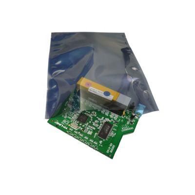 High Quality Custom Open Top Electronic ESD Anti Static Shielding Bag Anti-Static Packing Custom Silver Plastic PE Antistatic