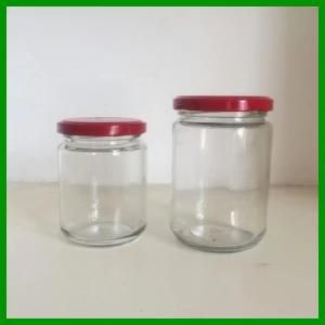 Xuzhou Empty Round Pickles Glass Jar with Tin Plate Cap
