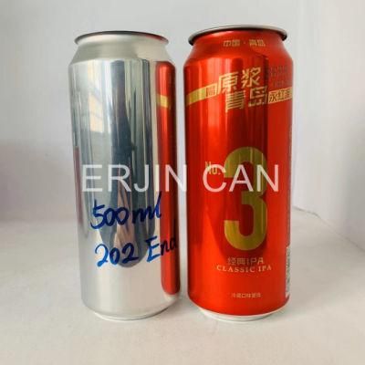 Aluminum Can 500 Ml with Shrink Plastic Label for Small Quantity