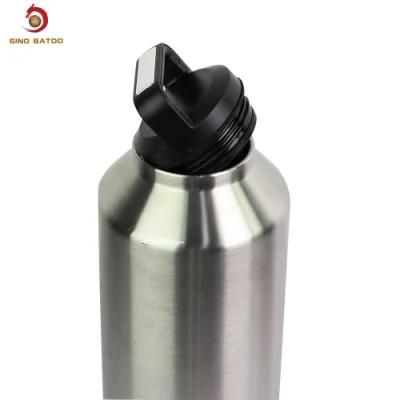 Camping 2L Fashion Matte Black Stainless Steel Beer Growler Bottle