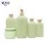 Cosmetic Packaging Green 200ml 300ml 500ml HDPE Refillable Squeezable Shampoo Bottles