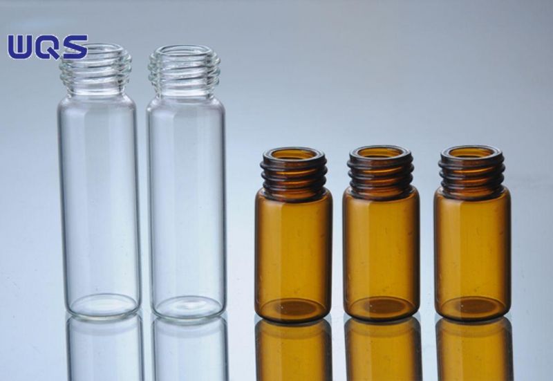 Screw Top Tubular Glass Vials Amber Color