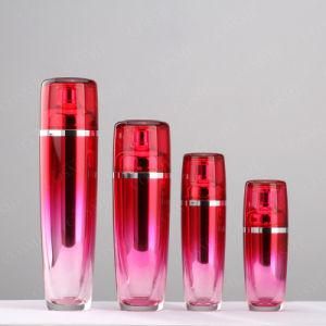 New Red 15- 100ml Acrylic Bottle with Lotion Pump for Cosmetics