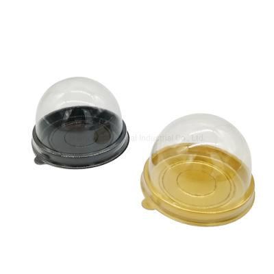 Wedding Round Clear Plastic Mini Cake Box