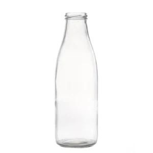 High Quality Glass Bottle Supplier Wholesale Customized Big Empty 250ml 750ml 1000ml 500ml Milk Glass Bottle with Cap for Sale