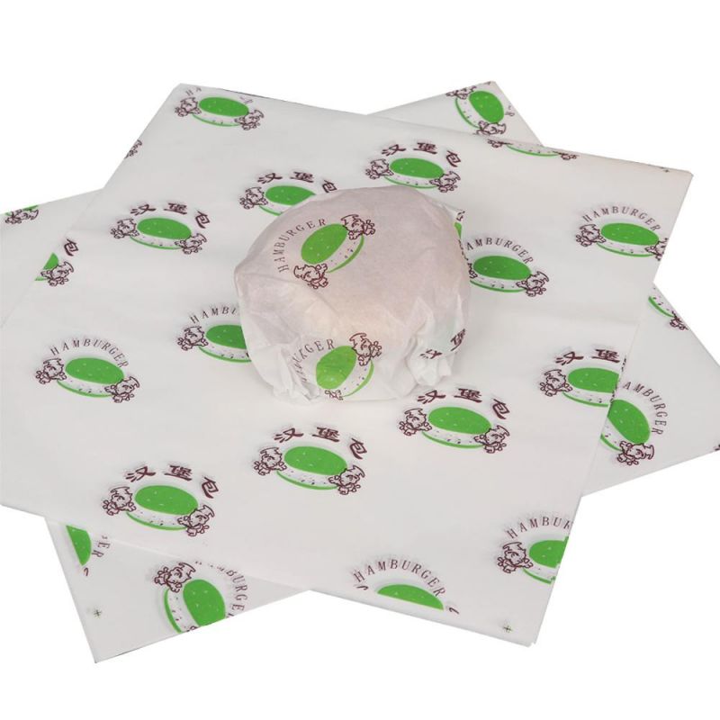 Sandwich Burger Wax Wrapping Paper Hamburger Food Grade Packaging Paper