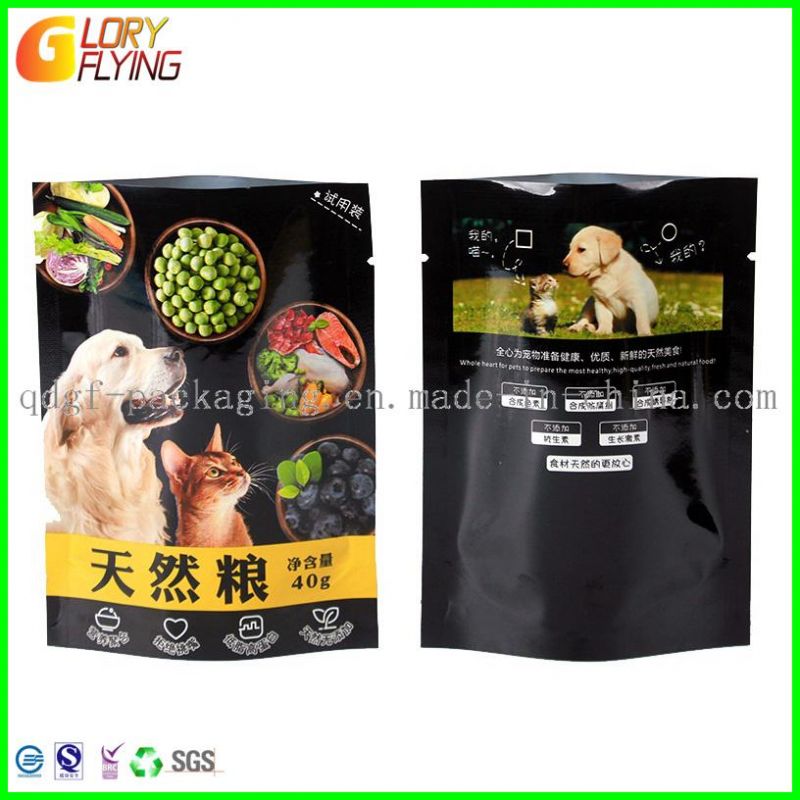 Food Packaging Plastic Bag for Packing Dog and Cat Foods Zip Lock Bags