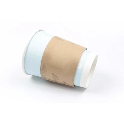 Disposable Paper Tableware 258mm Diameter Paper Cup Sleeve Customizable for Cup