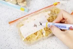 High Seal Zip Lock Food Grade PE Material Packaging Bag Indicating Date