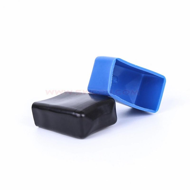 Custom Injection Mould Square Head Rubber Stopper Plug Cover